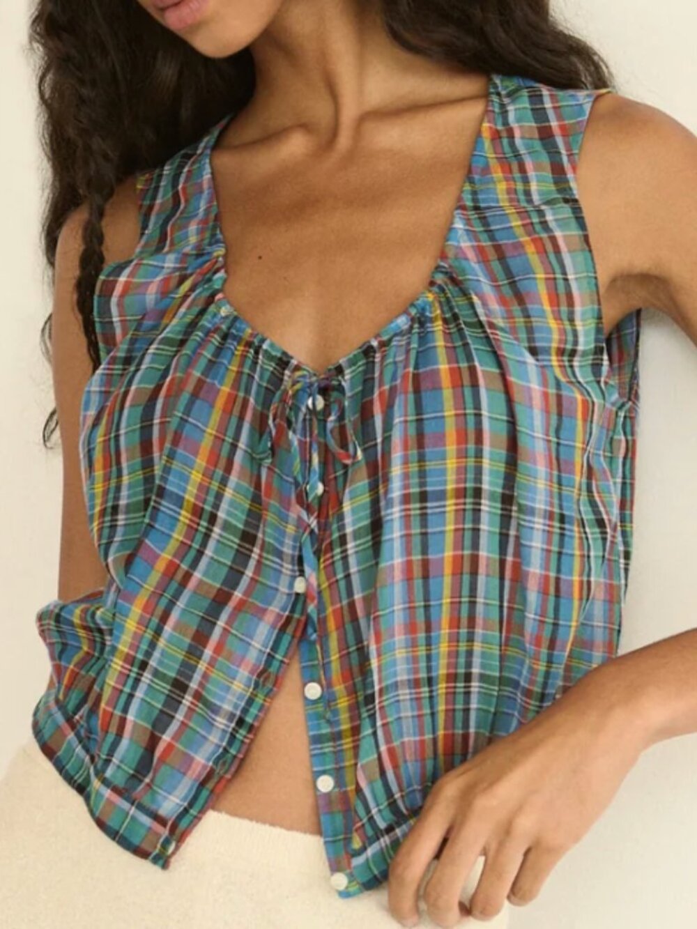 DOEN Theo Top Alderbrook Plaid - Picture 2 of 4